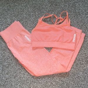Gymshark Coral Adapt Marl Set